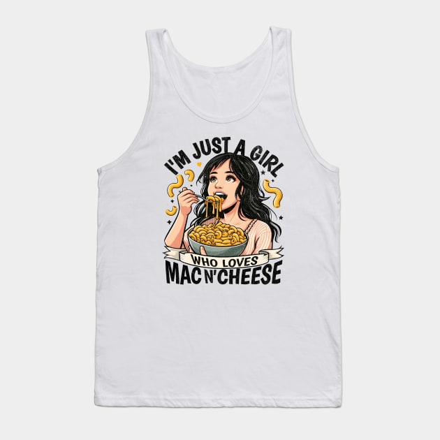 Girl Who Loves Mac n Cheese Tank Top by BeanStiks